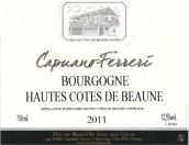 费雷里父子酒庄（上伯恩丘村）红葡萄酒(Domaine Capuano-Ferreri & Fils Hautes Cote de Beaune, Cote de Beaune, France)
