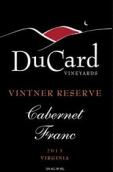 杜卡德酒莊品麗珠酒莊珍藏干紅葡萄酒(Ducard Vineyards Cabernet Franc Vintner Reserve, Virginia, USA)