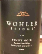 維勒橋酒莊黑皮諾紅葡萄酒(Wohler Bridge Pinot Noir, Russian River Valley, USA)