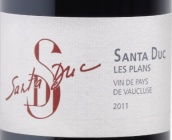 圣杜克普兰干红葡萄酒(Domaine Santa Duc Les Plans, Vin de Pays de Vaucluse, France)