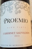 普羅米奧酒莊赤霞珠紅葡萄酒(Proemio Cabernet Sauvignon, Mendoza, Argentina)