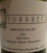 托布雷老藤歌海娜-西拉-慕合懷特干紅葡萄酒(Torbreck Old Vines Grenache - Shiraz - Mourvedre, Barossa Valley, Australia)