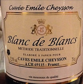 謝森酒莊艾米麗·謝森混釀白中白葡萄酒(Domaine Cheysson Cuvee Emile Cheysson Blanc De Blancs, Beaujolais, France)