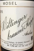 伊貢米勒威廷格雷司令精選白葡萄酒(Egon Muller - Scharzhof Wiltingen Braun Kupp Riesling Auslese, Mosel, Germany)