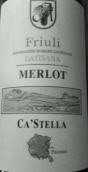 卡斯特拉酒莊梅洛紅葡萄酒(Ca'Stella Merlot, Friuli Latisana, Italy)