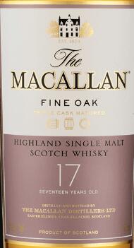 好きに 最終値下げ！おまけ付き！MACALLAN FINE OAK17年 ウイスキー