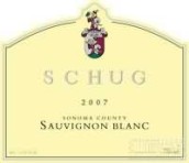 舒格酒莊長相思干白葡萄酒(Schug Sauvignon Blanc, Sonoma County, USA)