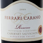 法拉利卡諾珍藏赤霞珠干紅葡萄酒(Ferrari-Carano Reserve Cabernet Sauvignon, Alexander Valley, USA)