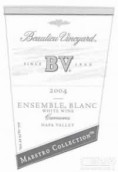 柏里欧大师典藏合奏干白葡萄酒(Beaulieu Vineyard BV Maestro Collection Ensemble White Blend, Carneros, USA)