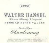 沃爾特酒堡霞多麗干白葡萄酒(Walter Hansel Estate Chardonnay, Russian River Valley, USA)