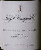 拉霍塔梅洛干紅葡萄酒(La Jota Vineyard Merlot, Howell Mountain, USA)