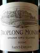 卓龍夢特酒莊紅葡萄酒(Chateau Troplong Mondot, Saint-Emilion Grand Cru, France)