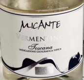 玛尔玛塔酒庄米坎特维蒙蒂诺白葡萄酒(Maremmalta Micante Vermentino Maremma Toscana, Tuscany, Italy)