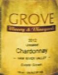 戈洛夫酒莊珍藏霞多麗干白葡萄酒(Grove Winery & Vineyards Reserve Estate Chardonnay, North Carolina, USA)