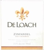 都樓仙粉黛干紅葡萄酒(DeLoach Vineyards Zinfandel, California, USA)