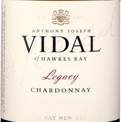 vidal wines legacy chardonnay, hawkes bay, new zealand红酒评分