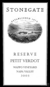 Stonegate Wappo Vineyard Reserve Petit Verdot, Napa Valley, USA