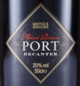 馬克斯&斯賓塞特別珍藏玻璃瓶波特酒(Marks & Spencer Special Reserve Port Decanter, Douro, Portugal)