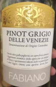 法比亞諾酒莊灰皮諾白葡萄酒(Fabiano Pinot Grigio Delle Venezie IGT, Italy)