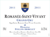 弗林·艾貝勒（羅曼尼-圣-薇薇安特級園）紅葡萄酒(Domaine Follin-Arbelet Romanee-Saint-Vivant Grand Cru, Cote de Nuits, France)