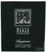 羅伯特拜勒娜娜園桑嬌賽維干紅葡萄酒(Robert Biale Vineyards Nonna's Vineyard Sangiovese, Napa Valley, USA)