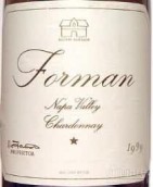 福爾曼霞多麗干白葡萄酒(Forman Chardonnay, Napa Valley, USA)