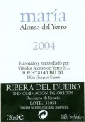 阿隆索耶羅酒莊瑪麗亞紅葡萄酒(Vinedos Alonso del Yerro Maria, Ribera del Duero, Spain)