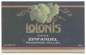 Lolonis Winery Zinfandel, Redwood Valley, USA