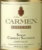 卡門珍藏西拉-赤霞珠紅葡萄酒(Carmen Reserve Syrah - Cabernet Sauvignon, Maipo Valley, Chile)