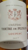 蓓澤蘭城堡白葡萄酒(Chateau Tertre de Pezelin, Loupiac, France)