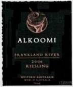 亞庫(kù)米黑標(biāo)簽雷司令干白葡萄酒(Alkoomi Black Label Riesling, Frankland River, Western Australia)