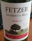 菲澤酒莊安東尼之丘梅洛紅葡萄酒(Fetzer Anthony's Hill Merlot, California, USA)