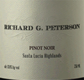 理查德·皮特森黑皮諾紅葡萄酒(Richard G. Peterson Pinot Noir, Santa Lucia Highlands, USA)