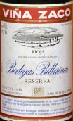 比尔拜娜酒庄维纳扎科红葡萄酒(Bilbainas Vina Zaco, Rioja DOCa, Spain)