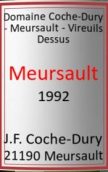 科奇酒莊維赫（默爾索村）白葡萄酒(Domaine Coche-Dury Vireuils Dessus, Meursault, France)