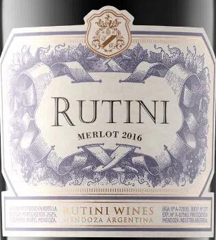 rutini wines felipe rutini merlot, mendoza, argentina