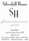 銀山園瓊瑤漿干白葡萄酒(Silverhill House Gewurztraminer, NSW, Australia)