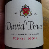 戴維布魯斯黑皮諾干紅葡萄酒（安德森谷）(David Bruce Pinot Noir, Anderson Valley, USA)