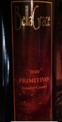 貝拉·格蕾絲普里米蒂沃干紅葡萄酒(Bella Grace Vineyards Primitivo, USA)