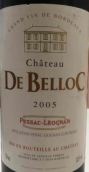 貝洛克酒莊紅葡萄酒(Chateau de Belloc, Pessac-Leognan, France)