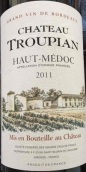 特洛皮安紅葡萄酒(Chateau Troupian, Haut-Medoc, France)