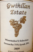 格蘭溫酒莊釀酒師精選干紅葡萄酒(Gwinllan Estate Winemakers Selection, El Dorado County, USA)