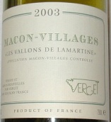 維爾戈酒莊（馬貢村）拉馬丁白葡萄酒(Verget Macon Villages les Vallons de Lamartine, Maconnais, France)