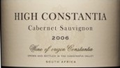 高康斯坦提亞赤霞珠干紅葡萄酒(High Constantia Cabernet Sauvignon, Constantia, South Africa)