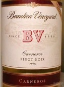 璞立酒莊卡內羅斯黑皮諾干紅葡萄酒(Beaulieu Vineyard BV Carneros Pinot Noir, California, USA)