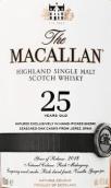 麥卡倫25年雪莉桶陳蘇格蘭單一麥芽威士忌(The Macallan 25 Years Old Sherry Oak Cask Single Malt Scotch Whisky, Highlands, UK)