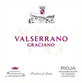 瑪克薩酒莊瓦爾塞拉諾格拉西亞諾紅葡萄酒(Bodegas de la Marquesa Valserrano Graciano, Rioja, Spain)