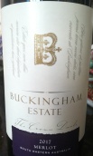 白金漢谷酒莊梅洛紅葡萄酒(Buckingham Estate Melot, Geographe, Australia)