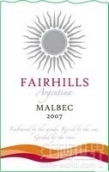 門多薩菲爾山馬爾貝克紅葡萄酒(Mendoza Vineyards Fairhills Malbec, Mendoza, Argentina)