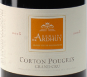 達(dá)哈瑞酒莊寶爵（科爾登特級(jí)園）干紅葡萄酒(Domaine d'Ardhuy Corton Pougets Grand Cru, Cote de Beaune, France)